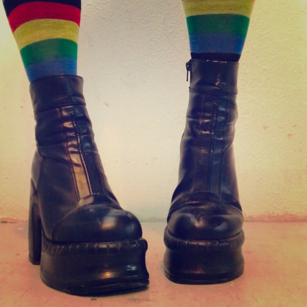 Vintage Attitude Chunky Platform Boots